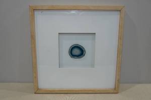 lot 203 image: Framed Geode Agate Wall Art