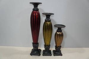 lot 215 image: Set of 3 Candle Holders