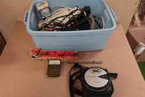 lot 185 image: Assorted Cords and Collectables - Kodak Magazine, Power Strips, Car Parts