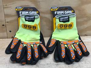 lot 35 image: Lot of 2 - Firm Grip Tough Working Gloves Size XL