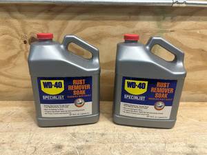 lot 81 image: WD-40 Lot of 2- Specialist Rust Remover Soak, 1-Gal. each