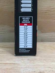 lot 24 image: CRAFTSMAN V-SERIES Socket Set Deep SAE 14 Inch Drive 10 Piece Model # CMMT17315V 0509248
