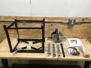 lot 49 image: Bass Pro Shops Outdoor Burner Stand Model # TF1038-014531 (Untested) (Stand is bent)