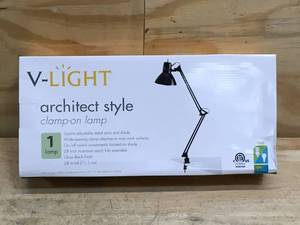 lot 51 image: V-Light Architect Style Clamp-On Lamp