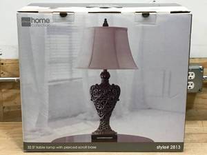 lot 63 image: JCPenny Home Collection Acanthus 32.5 Table Lamp