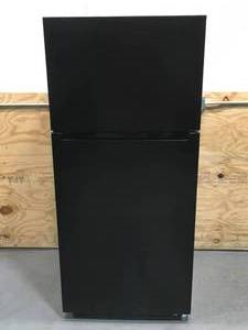 lot 25 image: Seasons 18 Cu.Ft. Top Freezer (Energy Star) (Black) (Tested And Works)