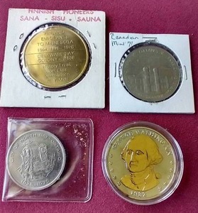 lot 7 image: (4) TokensMedals - US & Canada