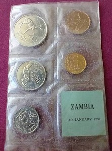 lot 8 image: 1968 Zambia Coin Set