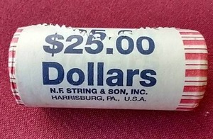 lot 13 image: Uncirculated John Quincy Adams Dollar Coin $25 Roll