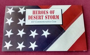 lot 20 image: 1991 Marshall Islands Desert Storm $10 Coin