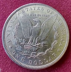 lot 22 image: Beautiful 1896 Morgan Dollar