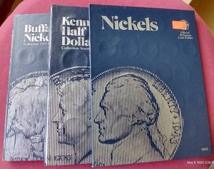 lot 63 image: (3) Empty Whitman Coin Folders