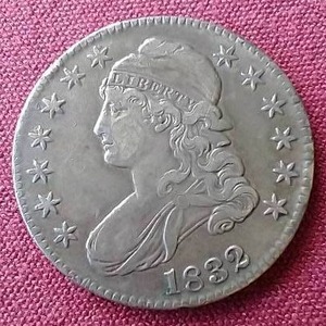 lot 86 image: 1832 Capped Bust Half Dollar - Nice