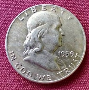lot 87 image: 1959-D Franklin Half Dollar