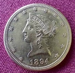 lot 102 image: Beautiful 1894-O Liberty Head $10 Gold Coin