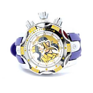 MASSIVE Mens Minnesota Vikings Invicta Watch VIDEO