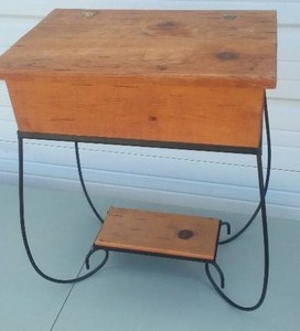 lot 521 image: Side Table With Storage.