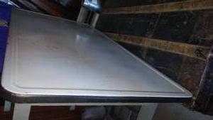 lot 556 image: Vintage Enamel Top Table. Very good condition.