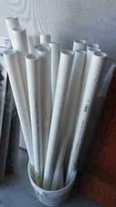 lot 566 image: PVC Pipe1.5 in. Diam. X 40 in. (15)