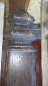 lot 567 image: Decorative Wall Standards (4) Faux Wood.