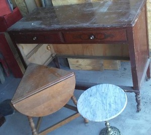 lot 569 image: Accents Tables (3) and More.