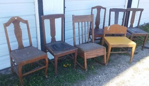 lot 571 image: Vintage Chairs (7)