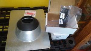 lot 594 image: Oatey Roof Vent Mount (4 In.) And More. NEW