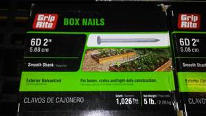 lot 601 image: Grip Rite 15 Lbs. 6D 2 Inch Nails.