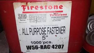 lot 603 image: 5 Inch Screw All-Purpose Fastener System. Rubber roofs & more.
