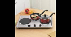 lot 546 image: Tabletop Triple Burner open box