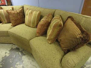 lot 573A image: Henredon Custom Duck Down Sofa