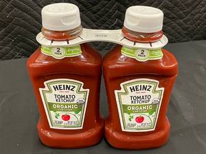 Heinz Organic Ketchup 2 X 440z Tubs Best by 11232024