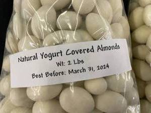 Natural Yogurt Covered Almonds 2 X 2LB Bags&nbspBest&nbspBy 03312024