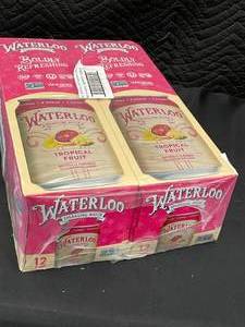 WaterLoo 24 Pack Tropical Fruit Sparkling Water Best by 04092024