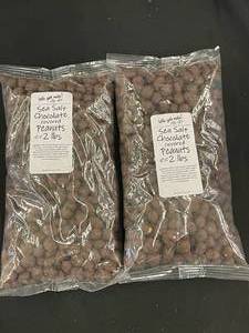 Sea Salt Choclate Coverd Peanuts 2 X 2LB Bags Best by 05022024