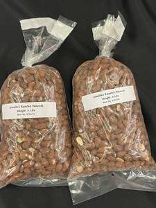 Unsalted Roasted Almonds 2 X 2 LB Bags Best by 04302024