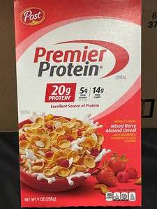 Post Premier Protein Cereal 2 Cases 16 Boxes Best by 082023