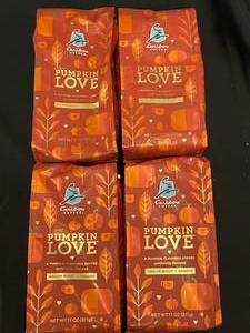 Caribou Pumpkin Love Ground Coffee 4 Bags Best by 03012024