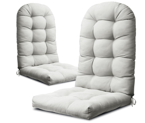 lot 455 image: YEFU Adirondack Chair Cushion, Rocking Chair Cushions High Back, 49x20x5 Inch, Light Gray, 2-Pack