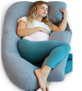 lot 476 image: Pharmedoc Pregnancy Pillows, U-Shape Full Body Pillow