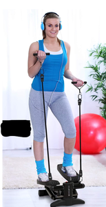 lot 344 image: Mini Stepper & Stair Climber Machine With Resistance Bands