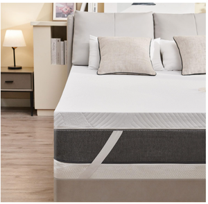 lot 382 image: BDEUS Gel Memory Foam Mattress Topper. 38x76x2