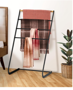 lot 384 image: Ikloo Freestanding Metal Towel Rack