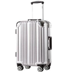 lot 388 image: Coolife Luggage Aluminium Frame Suitcase With TSA Lock. 28