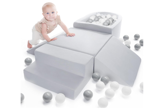 lot 223 image: ZICOTO Fun Climbing Toys and Foam Play Area for Toddlers. 18 x 18 x 10.2
