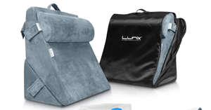 lot 225 image: Lunix LX5 4pcs Orthopedic Wedge Pillow Set. 22 x 22 x 12