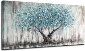 lot 237 image: Arjun Modern Panoramic Landscape Artwork Framed for Living Room. 60 x 30 x 0.2