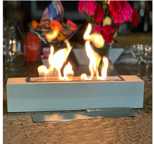 lot 294 image: Mavalzy Rectangle Indoor Tabletop Rubbing Alcohol Frie Pit. 18x4