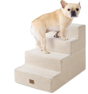 lot 335 image: EHEYCIGA 4 Step Dog Stairs  24x15x18