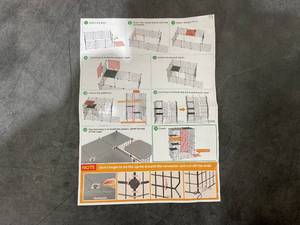 lot 221 image: Cat Cage Play Pen, Measures 42 x 42 x 72